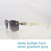 Nature Buffs Horn Sunglasses Men New Trend Fashion
