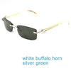 Nature Buffs Horn Sunglasses Men New Trend Fashion