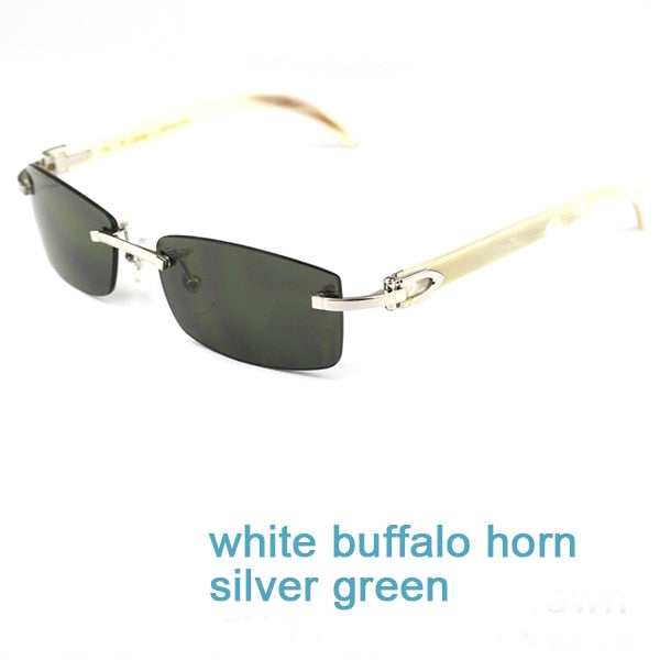 Nature Buffs Horn Sunglasses Men New Trend Fashion