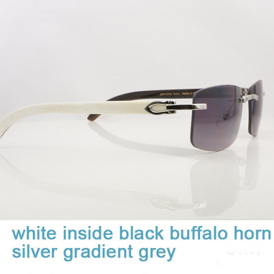 Nature Buffs Horn Sunglasses Men New Trend Fashion