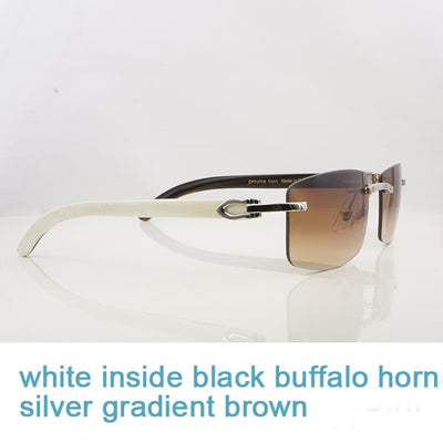 Nature Buffs Horn Sunglasses Men New Trend Fashion