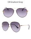 Luxury Brand Designer Female Rimless Sunglasses Aviation