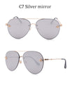 Luxury Brand Designer Female Rimless Sunglasses Aviation
