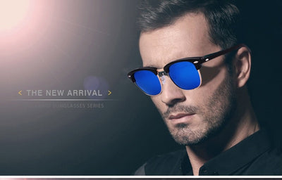 Tortoise Designer Inspired Classic Half Frame Horned