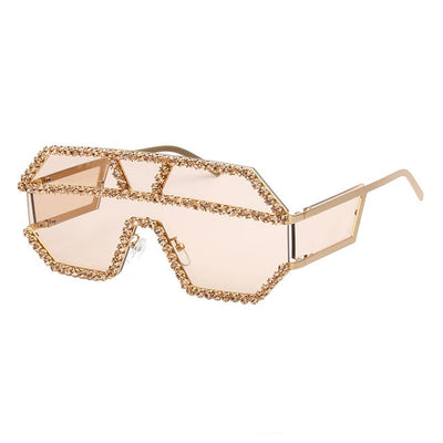 Sunglasses women brand designer luxury geometric