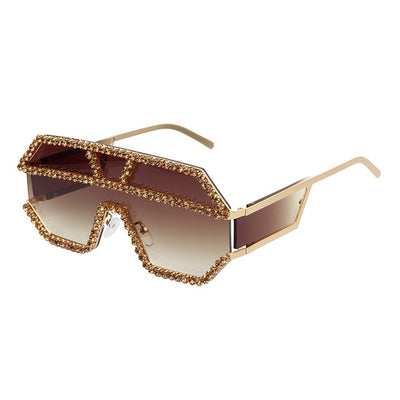 Sunglasses women brand designer luxury geometric