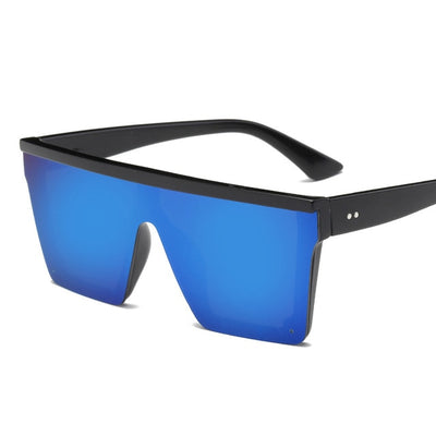 Square Frame Flat Top Sunglasses