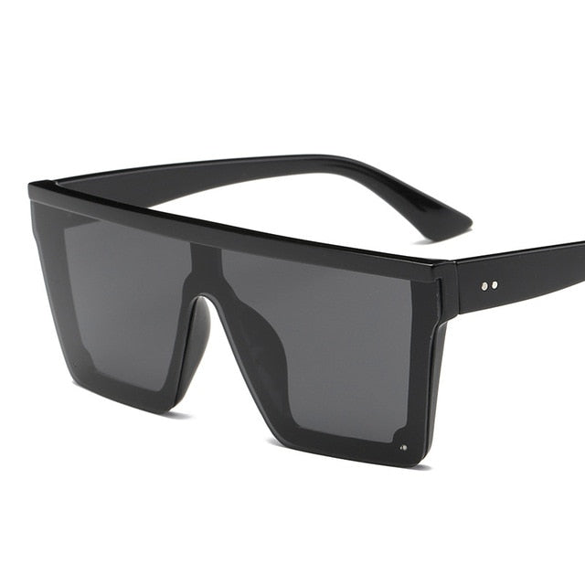 Square Frame Flat Top Sunglasses