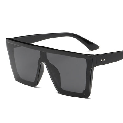 Square Frame Flat Top Sunglasses