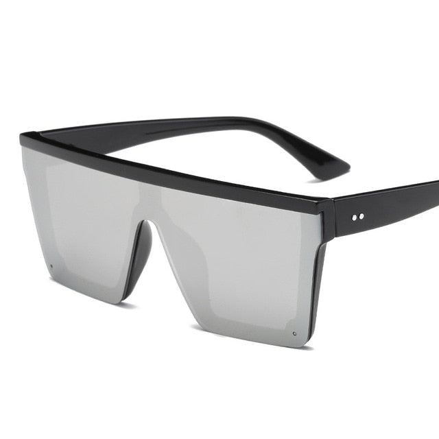Square Frame Flat Top Sunglasses