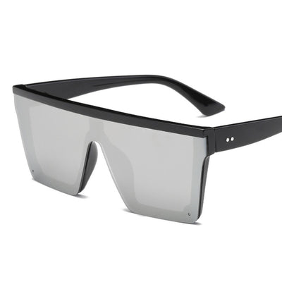 Square Frame Flat Top Sunglasses