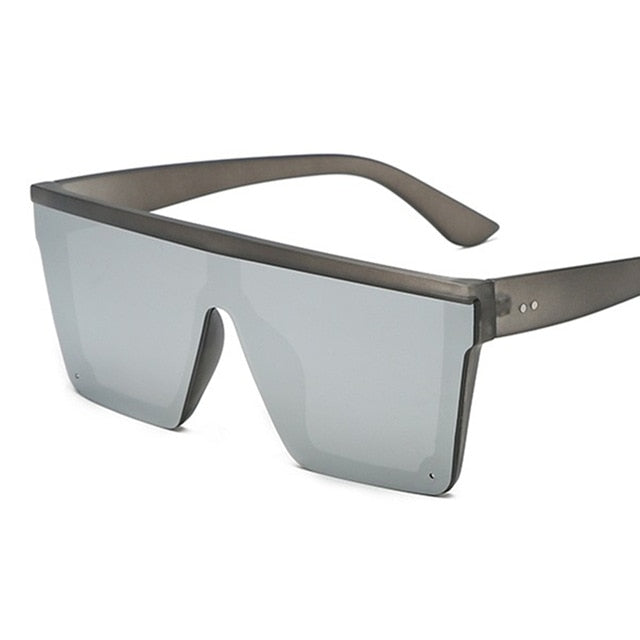 Square Frame Flat Top Sunglasses