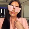 Square Sunglasses Women Luxury Brand Fashion Flat