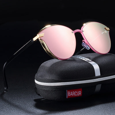 Luxury Polarized Sunglasses Women Round