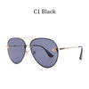 Luxury Brand Designer Female Rimless Sunglasses Aviation