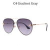 Luxury Brand Designer Female Rimless Sunglasses Aviation