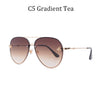 Luxury Brand Designer Female Rimless Sunglasses Aviation