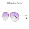 Luxury Brand Designer Female Rimless Sunglasses Aviation