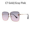 Luxury Brand Designer Female Rimless Sunglasses Aviation