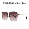 Luxury Brand Designer Female Rimless Sunglasses Aviation