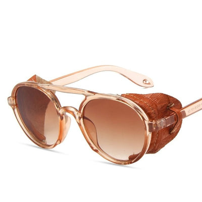 Steampunk Sunglasses Men Classic Brand Designer  Vintage