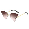 Luxury Fashion Fire Flame Sunglasses Women Rimless