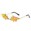 Luxury Fashion Fire Flame Sunglasses Women Rimless