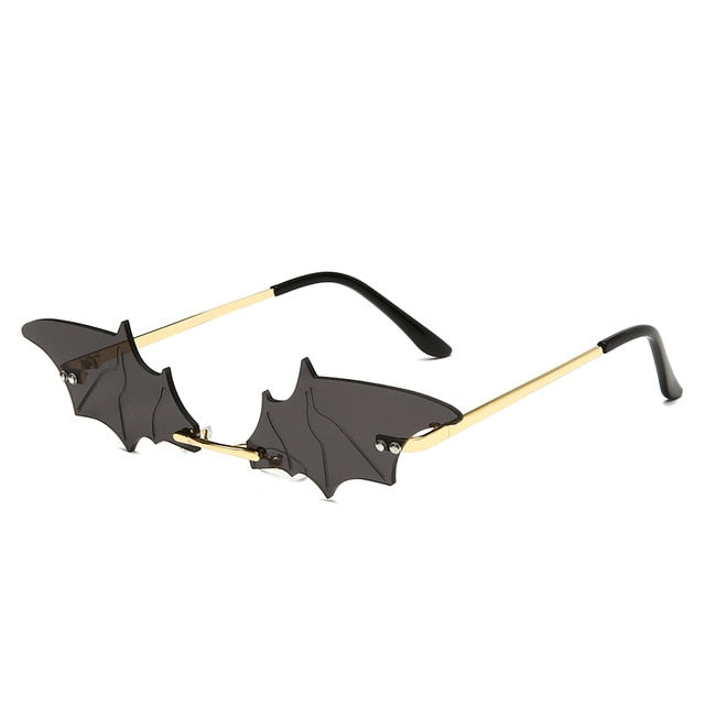 Luxury Fashion Fire Flame Sunglasses Women Rimless