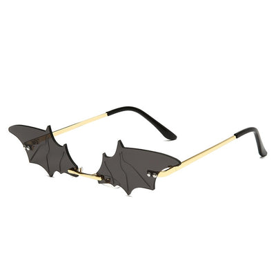 Luxury Fashion Fire Flame Sunglasses Women Rimless