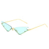Luxury Fashion Fire Flame Sunglasses Women Rimless