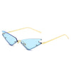 Luxury Fashion Fire Flame Sunglasses Women Rimless