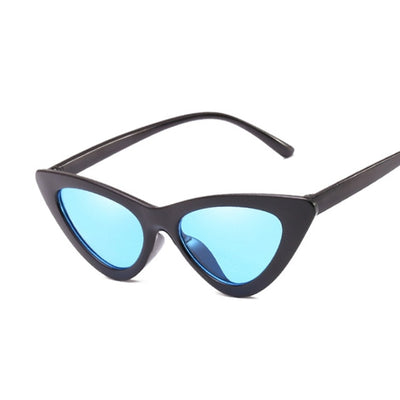 Sexy Cat Eye Sunglasses Women Brand Designer Mirror Black