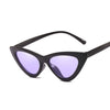 Sexy Cat Eye Sunglasses Women Brand Designer Mirror Black