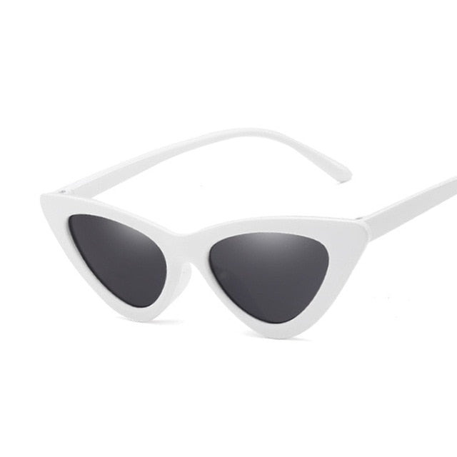 Sexy Cat Eye Sunglasses Women Brand Designer Mirror Black