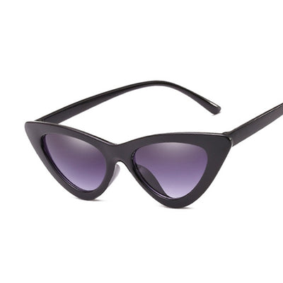 Sexy Cat Eye Sunglasses Women Brand Designer Mirror Black
