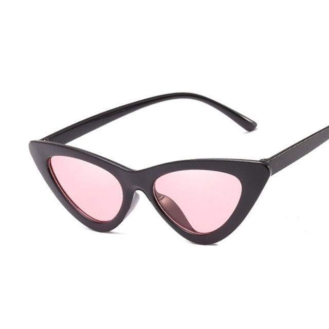 Sexy Cat Eye Sunglasses Women Brand Designer Mirror Black