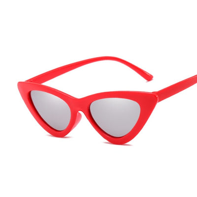 Sexy Cat Eye Sunglasses Women Brand Designer Mirror Black