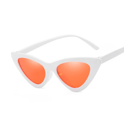 Sexy Cat Eye Sunglasses Women Brand Designer Mirror Black
