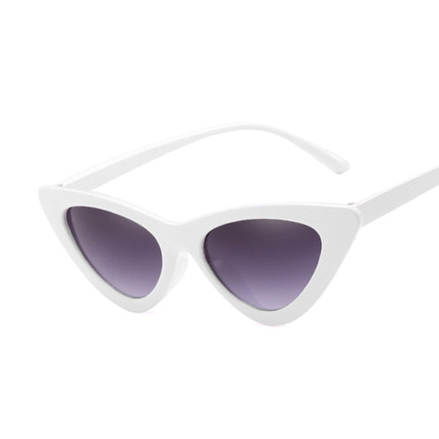 Sexy Cat Eye Sunglasses Women Brand Designer Mirror Black
