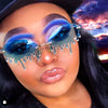 Rimless Sunglasses Women fashion  Vintage Unique Tears