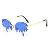 Rimless Sunglasses Women fashion  Vintage Unique Tears