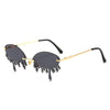 Rimless Sunglasses Women fashion  Vintage Unique Tears