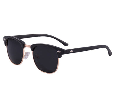 Tortoise Designer Inspired Classic Half Frame Horned