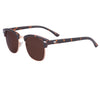 Tortoise Designer Inspired Classic Half Frame Horned
