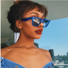 New brand sunglasses Square glasses  Personalized cat eyes