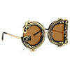 TTLIFE  Irregular Geometric Vintage Baroque Sunglasses