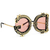TTLIFE  Irregular Geometric Vintage Baroque Sunglasses