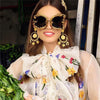 TTLIFE  Irregular Geometric Vintage Baroque Sunglasses