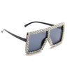 TTLIFE Fashion Large Diamond Crystal Sunglasses Women