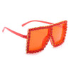 TTLIFE Fashion Large Diamond Crystal Sunglasses Women
